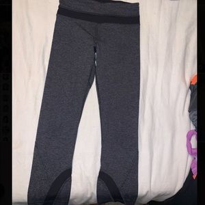 Grey and black Lululemon leggings